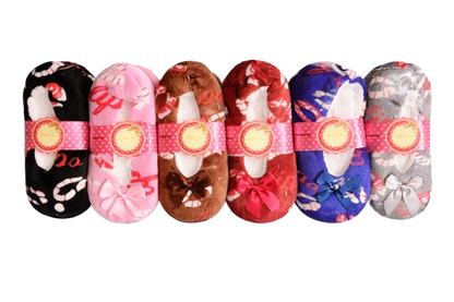 Anti-Slip Indoor Warm Plush Slippers - One Size Fits Most