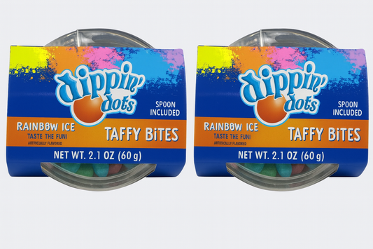 2-Pack Dippin’ Dots Taffy Bites Rainbow Ice Cup – 2.1 oz