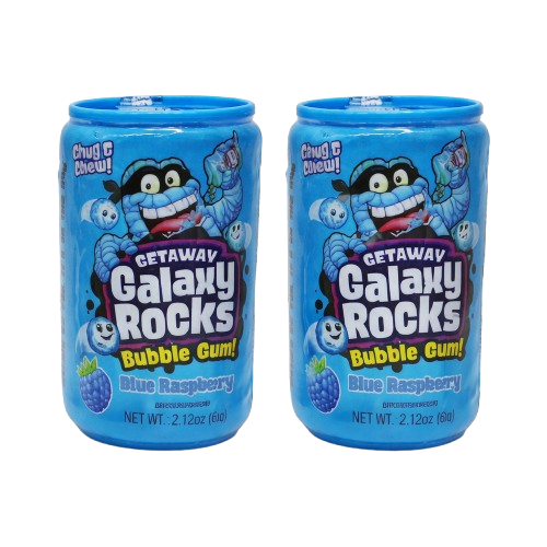Kidsmania Galaxy Rocks Bubble Gum Candy Canister, 2.12 oz (2-Pack)