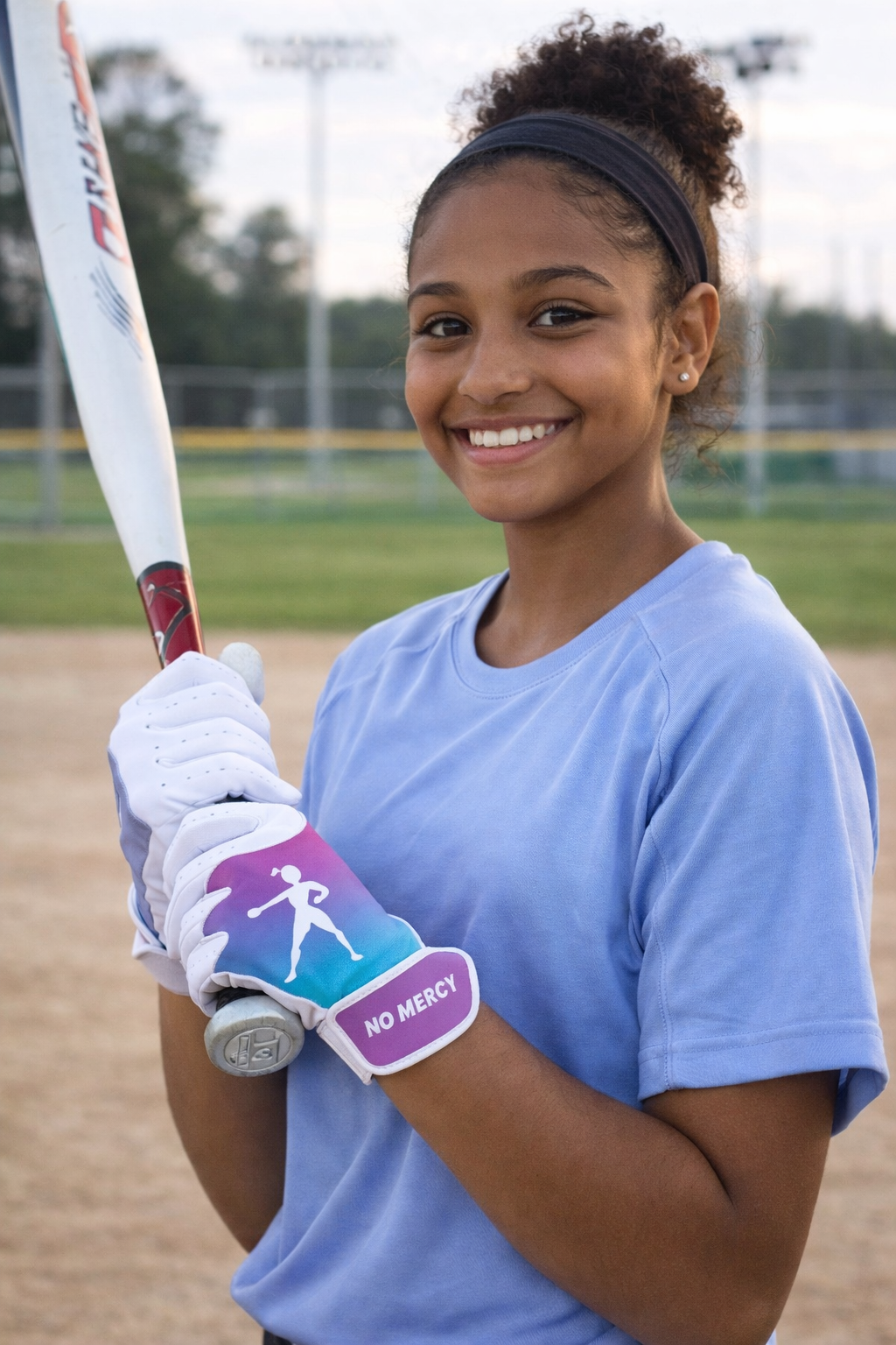 No Mercy Sports Softball Batting Gloves – Performance Grip Gloves for Youth