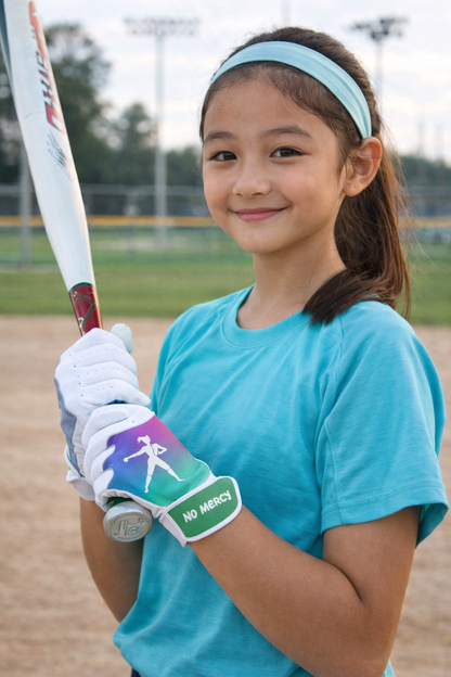 No Mercy Sports Softball Batting Gloves – Performance Grip Gloves for Youth