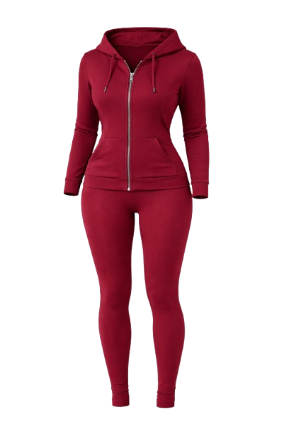 Julia by LoveJ Women's Seamless Zip-Up Hoodie Jacket & Leggings Set (2-Piece)