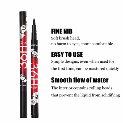 36H Waterproof Color Eyeliner Pen – Fine Tip Liquid Eyeliner