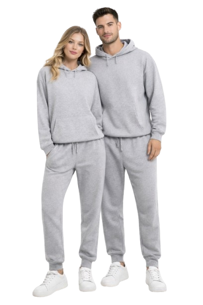 Unisex Coordinated Hoodie & Jogger Sweatpants Set – Casual 2-Piece Lounge & Streetwear Outfit