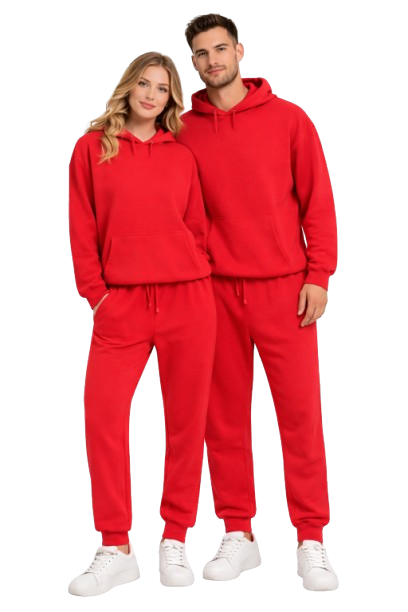Unisex Coordinated Hoodie & Jogger Sweatpants Set – Casual 2-Piece Lounge & Streetwear Outfit