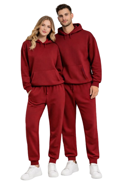 Unisex Coordinated Hoodie & Jogger Sweatpants Set – Casual 2-Piece Lounge & Streetwear Outfit