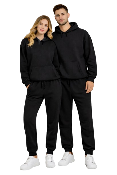 Unisex Coordinated Hoodie & Jogger Sweatpants Set – Casual 2-Piece Lounge & Streetwear Outfit
