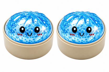 2-Pack Mini Glitter Squishy Dumpling Blind Box Stress Relief Toy – Quick-Rebound Sensory Squeeze Ball