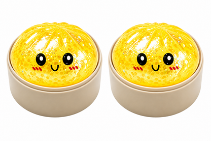 2-Pack Mini Glitter Squishy Dumpling Blind Box Stress Relief Toy – Quick-Rebound Sensory Squeeze Ball