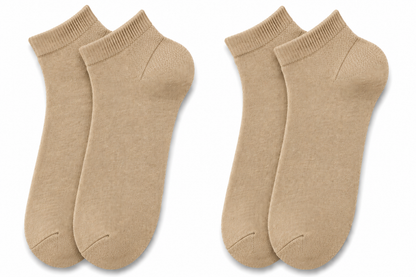 Cotton Ankle Socks – Breathable Moisture-Wicking, 2 Pairs