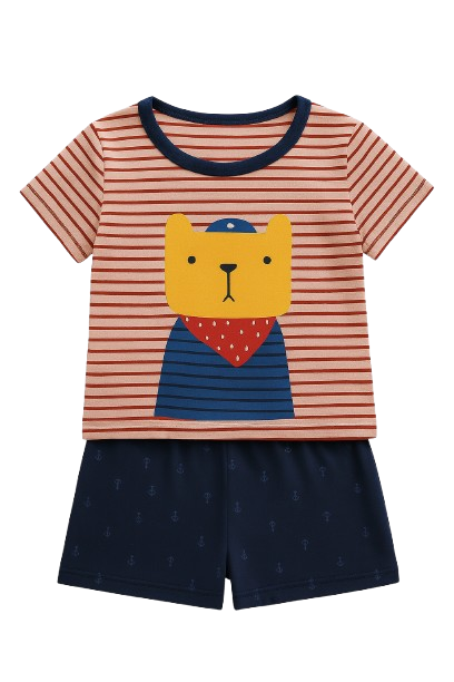 Boys’ 2-Piece Shorts Set – Sizes 9M to 3T
