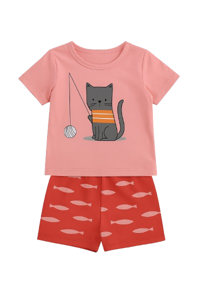 Girls’ 2-Piece Shorts Set – Sizes 9M to 3T