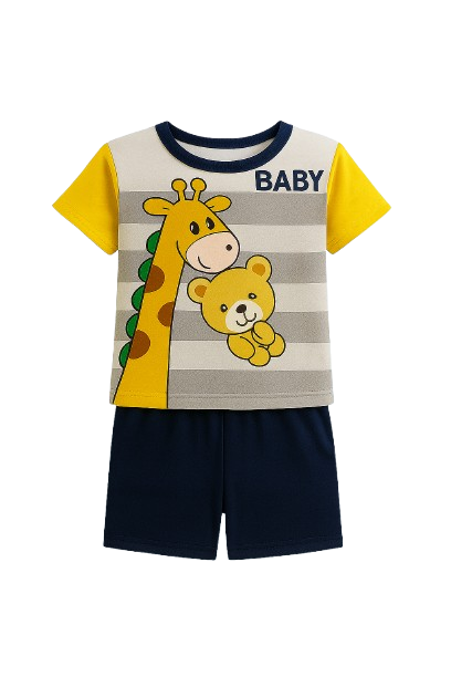 Boys’ 2-Piece Shorts Set – Sizes 9M to 3T