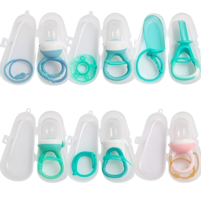 Safe Haven & CO Silicone Baby Pacifier with Chain and Carrying Case