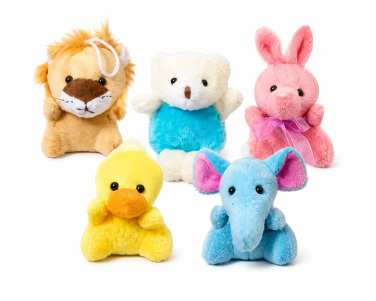 3-Pack Mini Plush Animal Hanging Toys – Assorted Characters