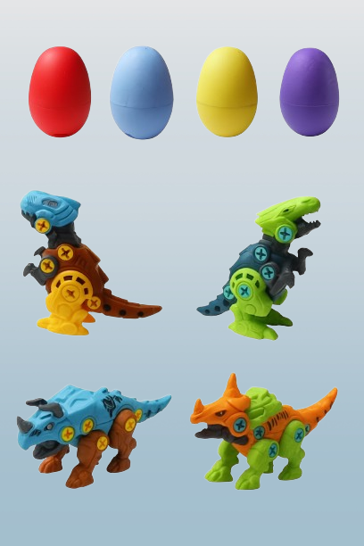 Take Apart Dinosaur Toy in an Egg Surprise