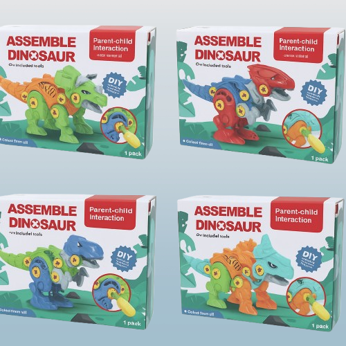 Dinosaur Take Apart STEM Toy Set for Kids, Educational Construction Engineering Building Playset, Build Your Own Dino Toys