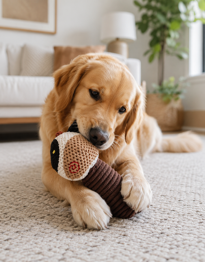 Plush Squeaky Pet Chew Toy – Soft Animal Design for Dogs, 3-Pack