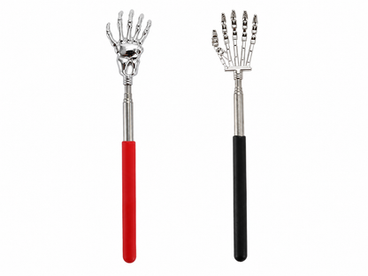 Extendable Telescopic Back Scratcher with Metal Hand – 2-Pack Stainless Steel Back Massager (Random Colors)
