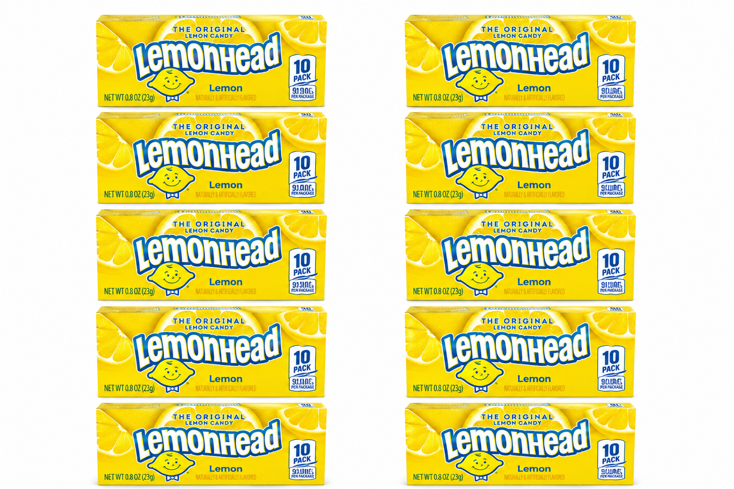 Lemonhead Original Lemon Candy Changemaker Boxes 10-Pack