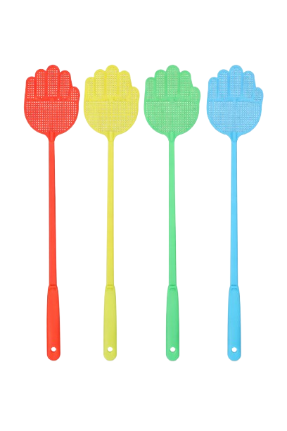 Palm Fly Mosquito Swatter Extensible – Hand Shape Pest Swatter - 4 Pack