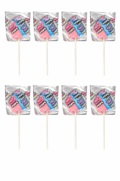 Charms Fluffy Stuff Cotton Candy Pops Lollipops 8-Pack