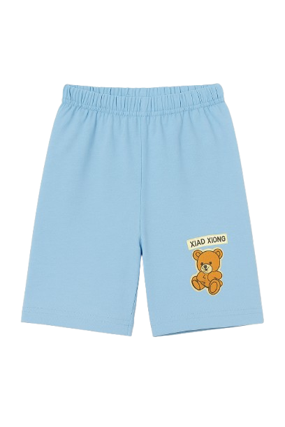 Safe Haven & CO Children’s Cotton Shorts with Teddy Bear Patch