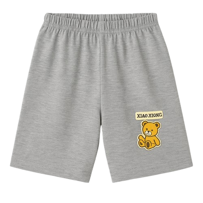 Safe Haven & CO Children’s Cotton Shorts with Teddy Bear Patch