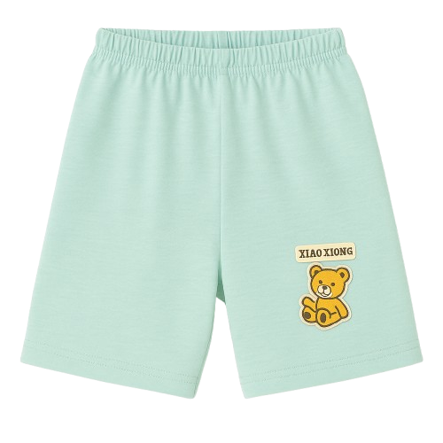 Safe Haven & CO Children’s Cotton Shorts with Teddy Bear Patch