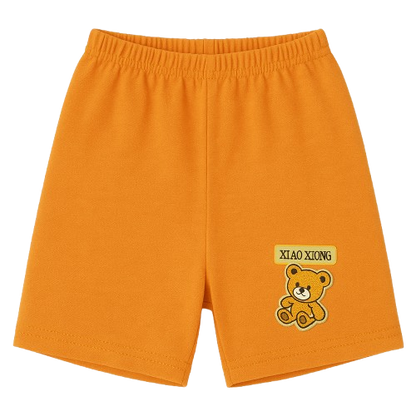 Safe Haven & CO Children’s Cotton Shorts with Teddy Bear Patch