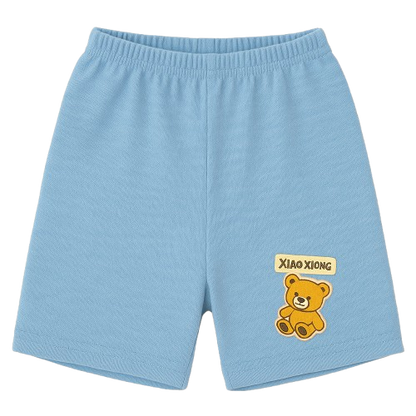 Safe Haven & CO Children’s Cotton Shorts with Teddy Bear Patch