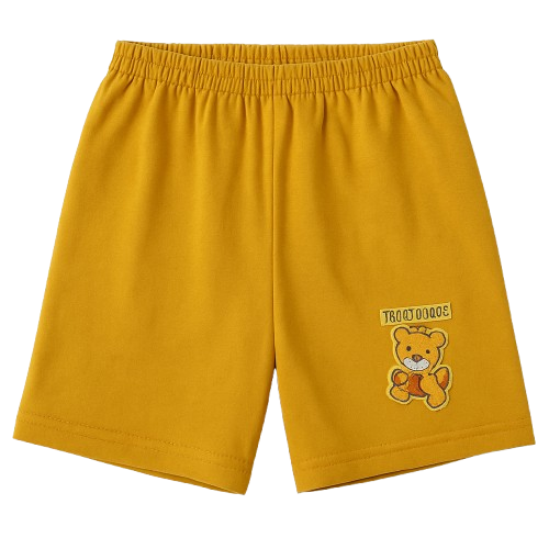 Safe Haven & CO Children’s Cotton Shorts with Teddy Bear Patch