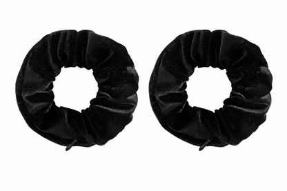 Multi-Functional Zipper Scrunchie Hair Tie with Hidden Storage Pocket – 2-Pack