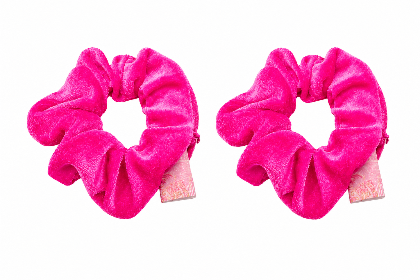 Multi-Functional Zipper Scrunchie Hair Tie with Hidden Storage Pocket – 2-Pack