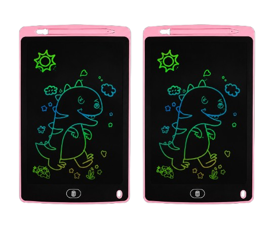 Portable 8.5-Inch LCD Writing Tablet for Kids – Drawing & Learning Pad with Stylus, 2-Pack