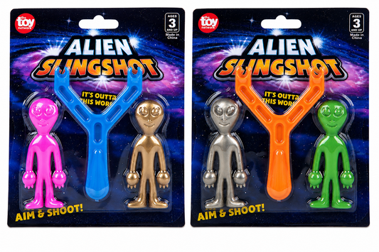 Alien Slingshot Flying Sticky Toy Set – 2 Pack