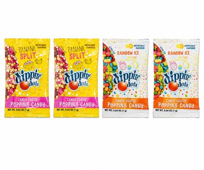 4-Pack Dippin’ Dots Popping Candy – Banana Split & Rainbow Ice