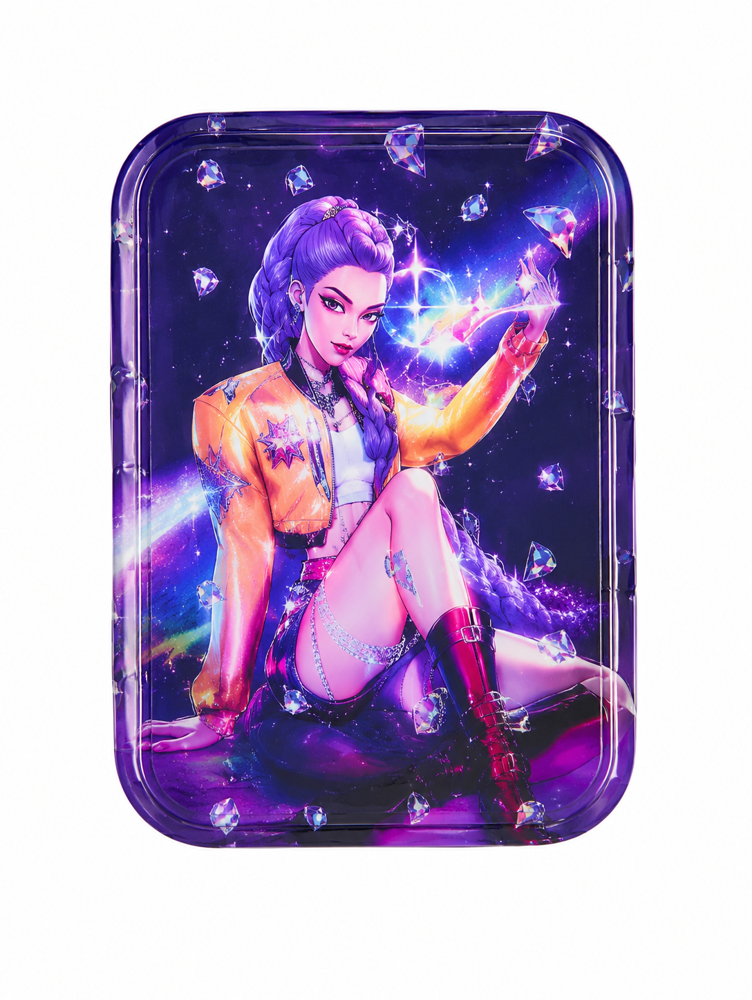 Kpop Demon Hunters Huntrix Printed Compact Cosmetic Mirror