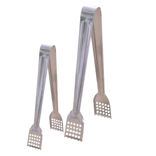 Safe Haven & CO 2-Pack Stainless Steel Anti-Scalding Food Tongs (1 Small, 1 Large)