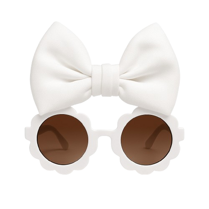 Safe Haven & CO Girls' Sunglasses with Bow Headbands Set