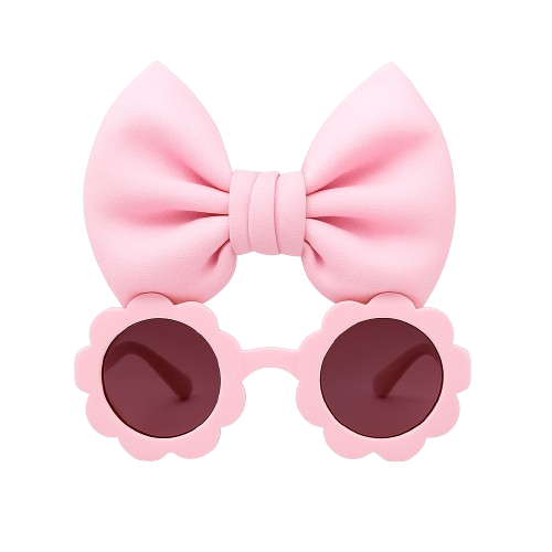 Safe Haven & CO Girls' Sunglasses with Bow Headbands Set