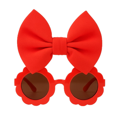 Safe Haven & CO Girls' Sunglasses with Bow Headbands Set