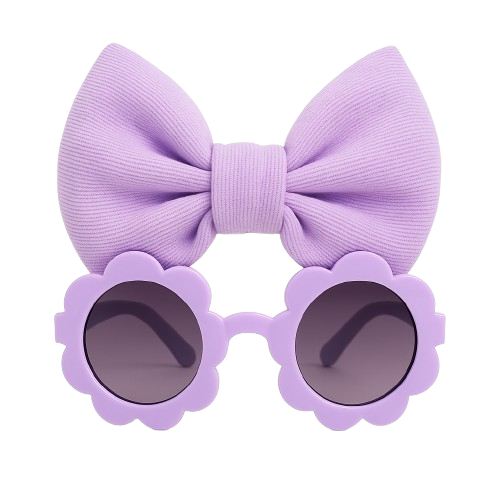 Safe Haven & CO Girls' Sunglasses with Bow Headbands Set