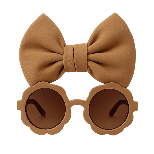 Safe Haven & CO Girls' Sunglasses with Bow Headbands Set