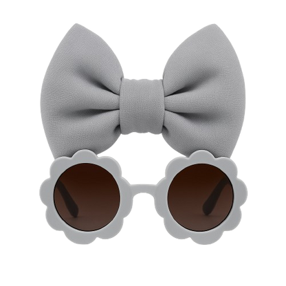 Safe Haven & CO Girls' Sunglasses with Bow Headbands Set