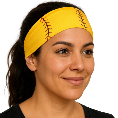 Sports Pattern Sweatband – Basketball & Softball Design