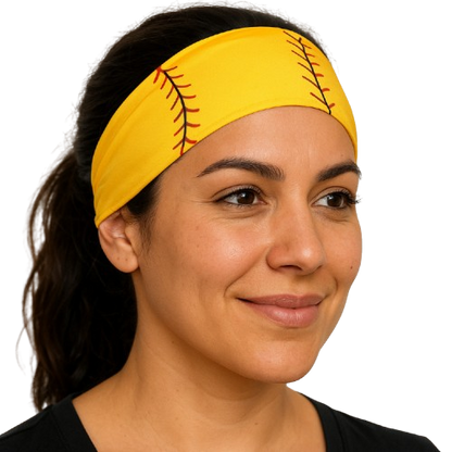 Sports Pattern Sweatband – Basketball & Softball Design