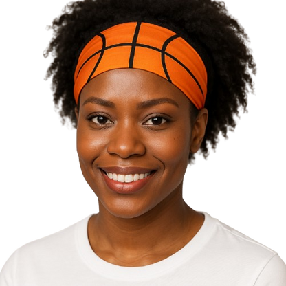 Sports Pattern Sweatband – Basketball & Softball Design