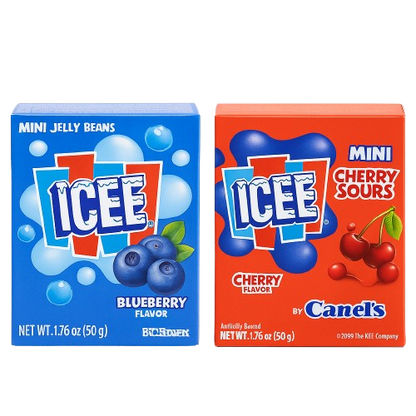 2-Pack ICEE Cherry & Blue Raspberry Mini Jelly Beans – 1.76 oz Box