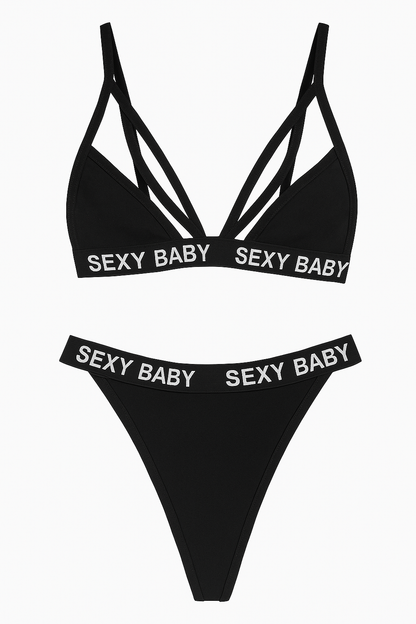 Women's 2-Piece Cotton Bra & Panty Set – “Sexy Baby”